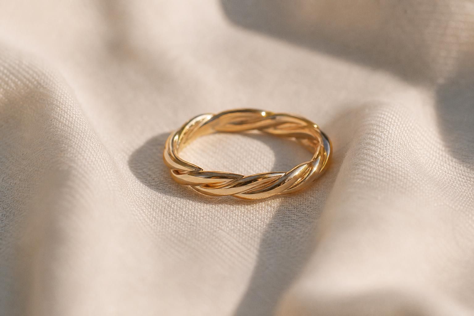 découvrez la durabilité d'une bague en or laminé et comment entretenir ce bijou élégant pour qu'il conserve tout son éclat au fil du temps.
